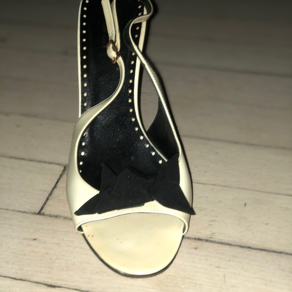 Kate Spade Black and White slingbacks - Picture 7 of 9